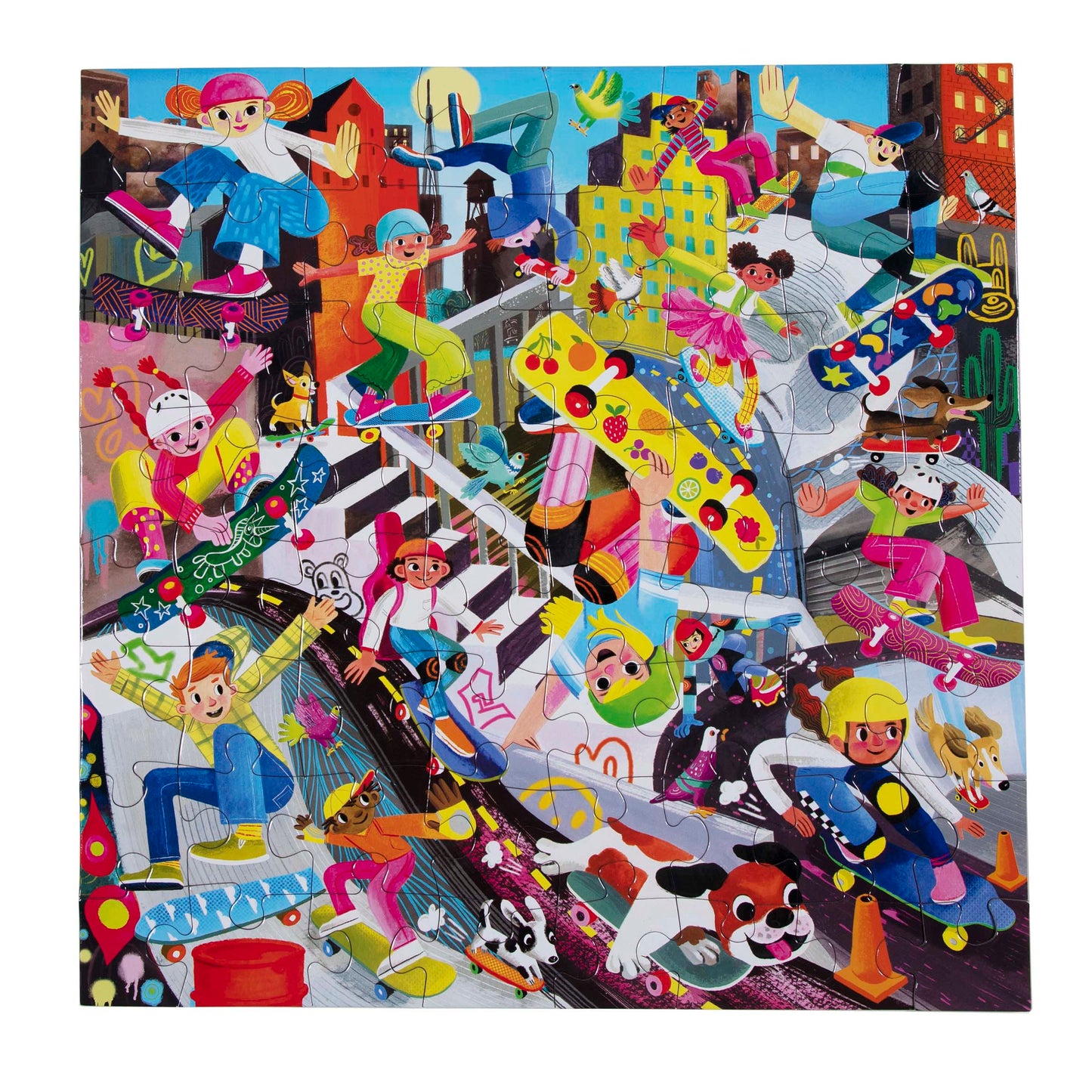 Skateboarders 64 Piece Jigsaw Puzzle eeBoo