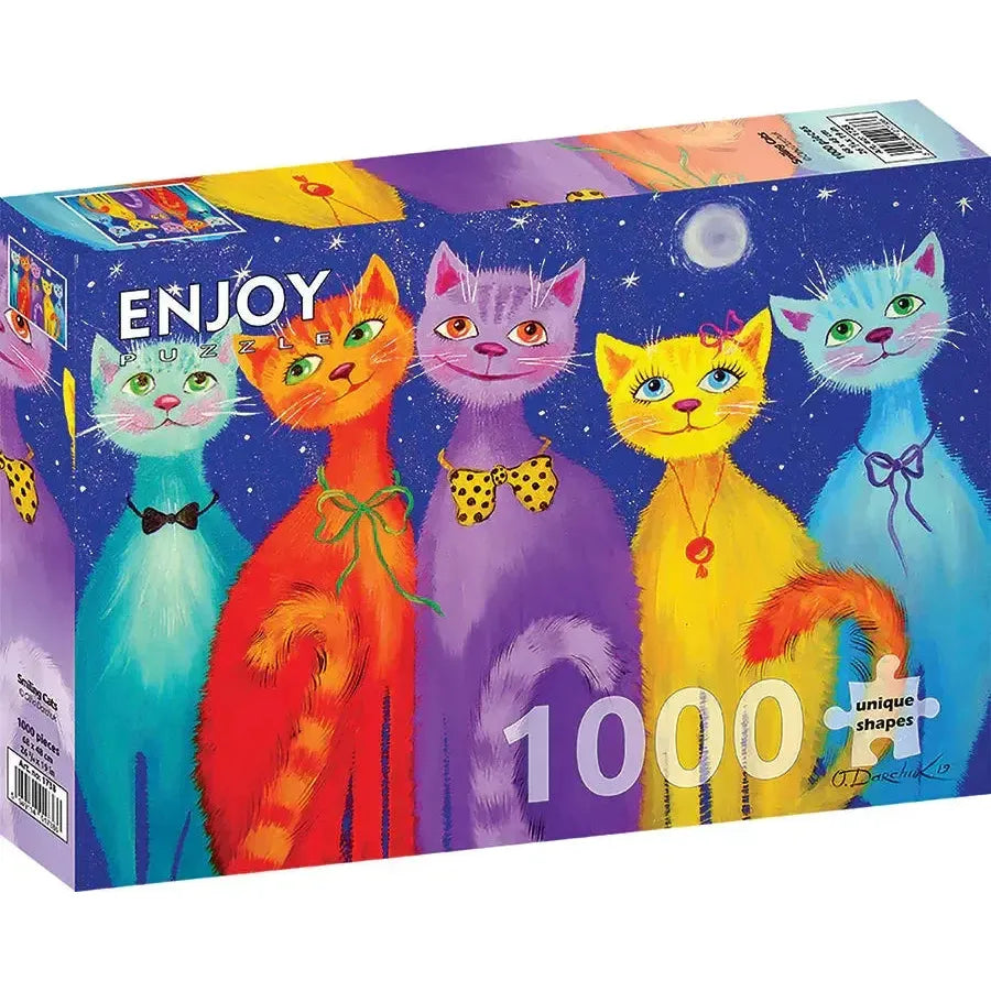 Smiling Cats 1000 Piece Jigsaw Puzzle Enjoy