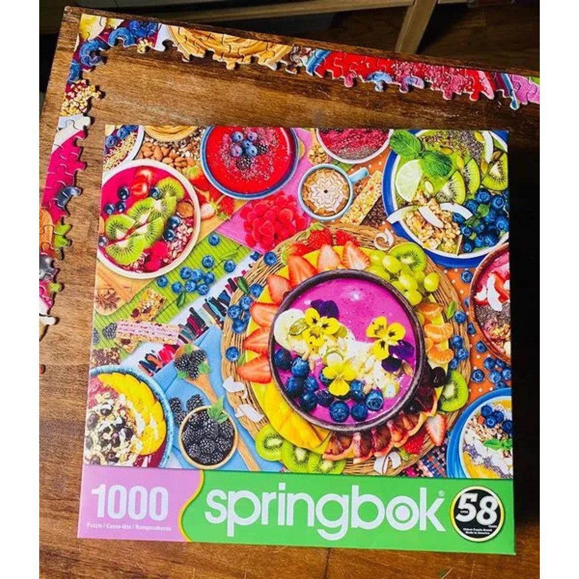 Smoothie Bowls 1000 Piece Jigsaw Puzzle Springbok
