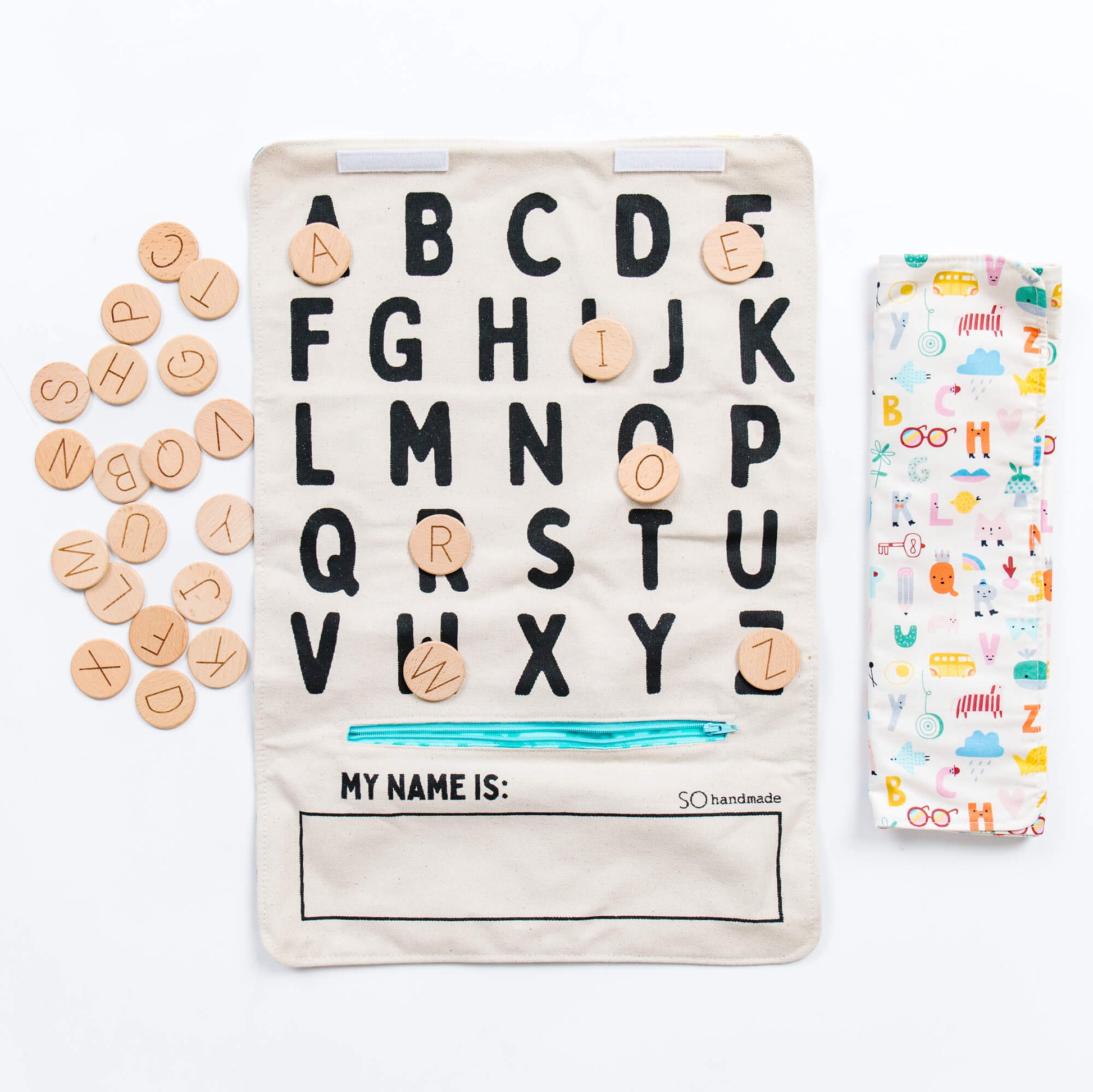 ABC Play Mat – Educational & Portable Alphabet Play for Kids - Chickadees Wooden Toys