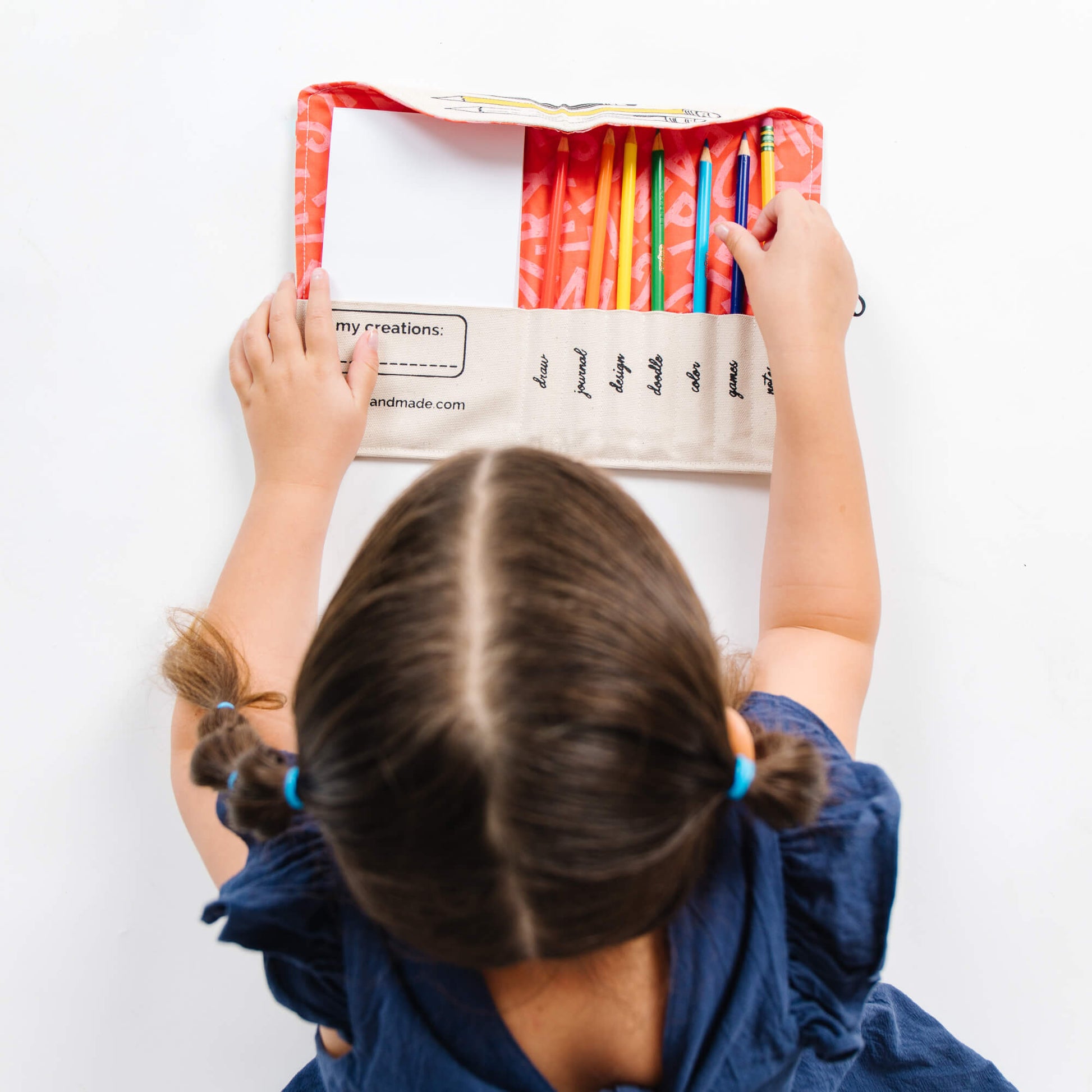 Travel Pencil Case: "My daughter loved it, beautiful design" - Chickadees Wooden Toys