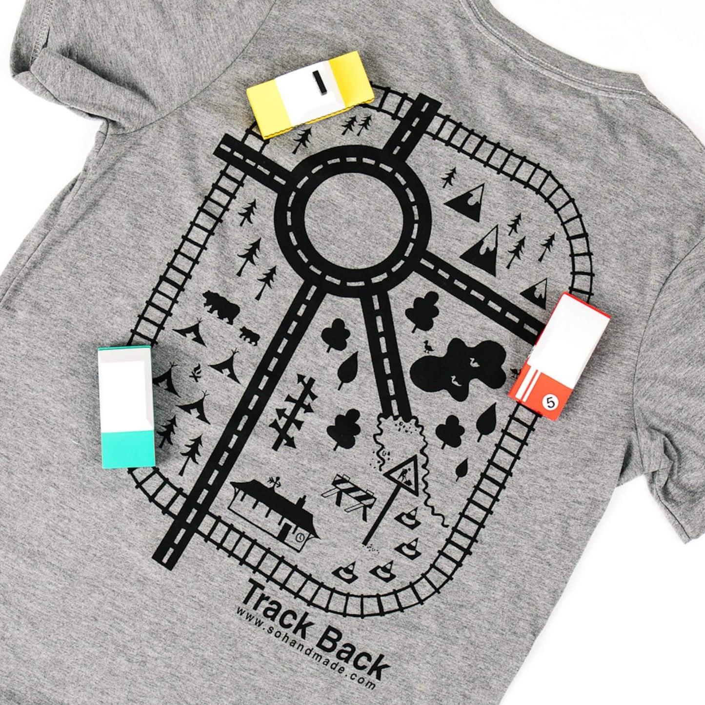 Car Play Mat Shirt for Dad | The Best Interactive Gift Tee - Chickadees Wooden Toys