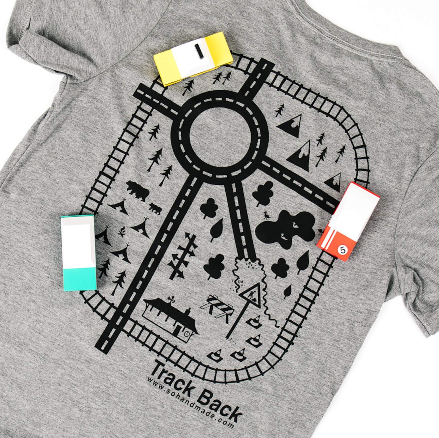 Car Play Mat Shirt for Dad | The Best Interactive Gift Tee - Chickadees Wooden Toys