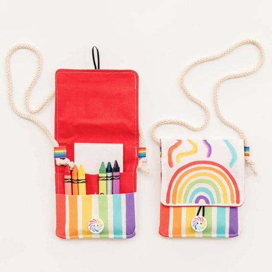 Rainbow Purse For Little Girl: "My niece is gonna love this" - Chickadees Wooden Toys