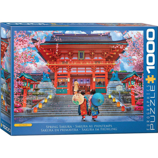 Spring Sakura 1000 Piece Jigsaw Puzzle Eurographics