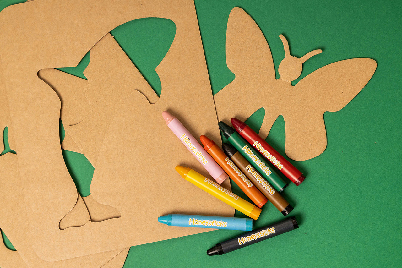 Stencils and Crayons Activity Set