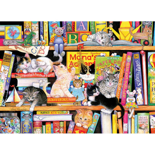 Storytime Kittens 350 Piece Family Jigsaw Puzzle Cobble Hill - Chickadees Wooden Toys