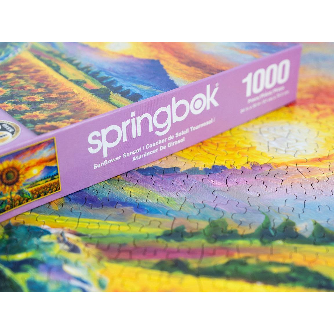 Sunflower Sunset 1000 Piece Jigsaw Puzzle Springbok