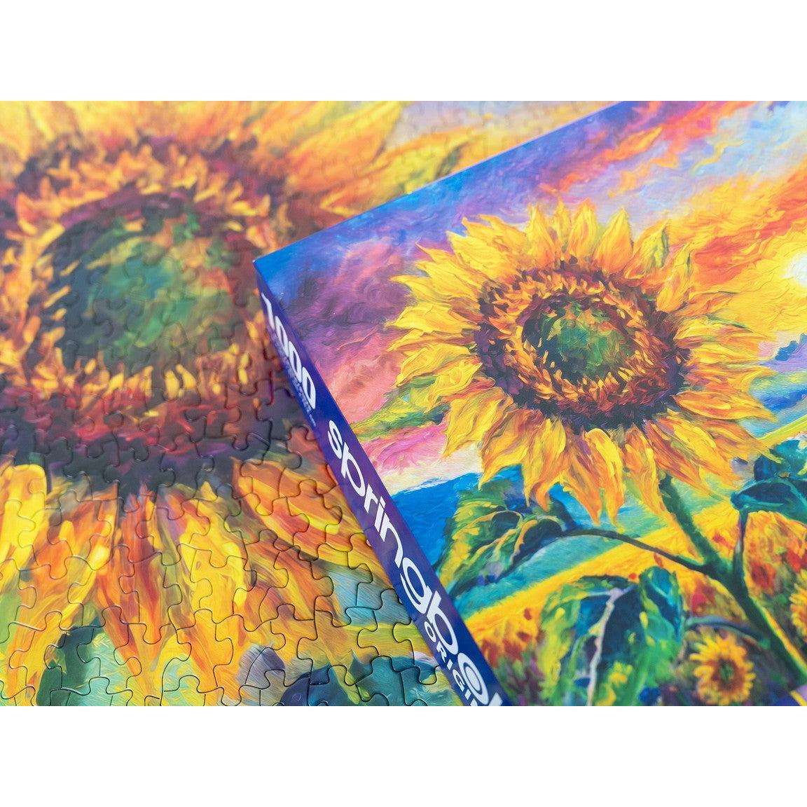 Sunflower Sunset 1000 Piece Jigsaw Puzzle Springbok