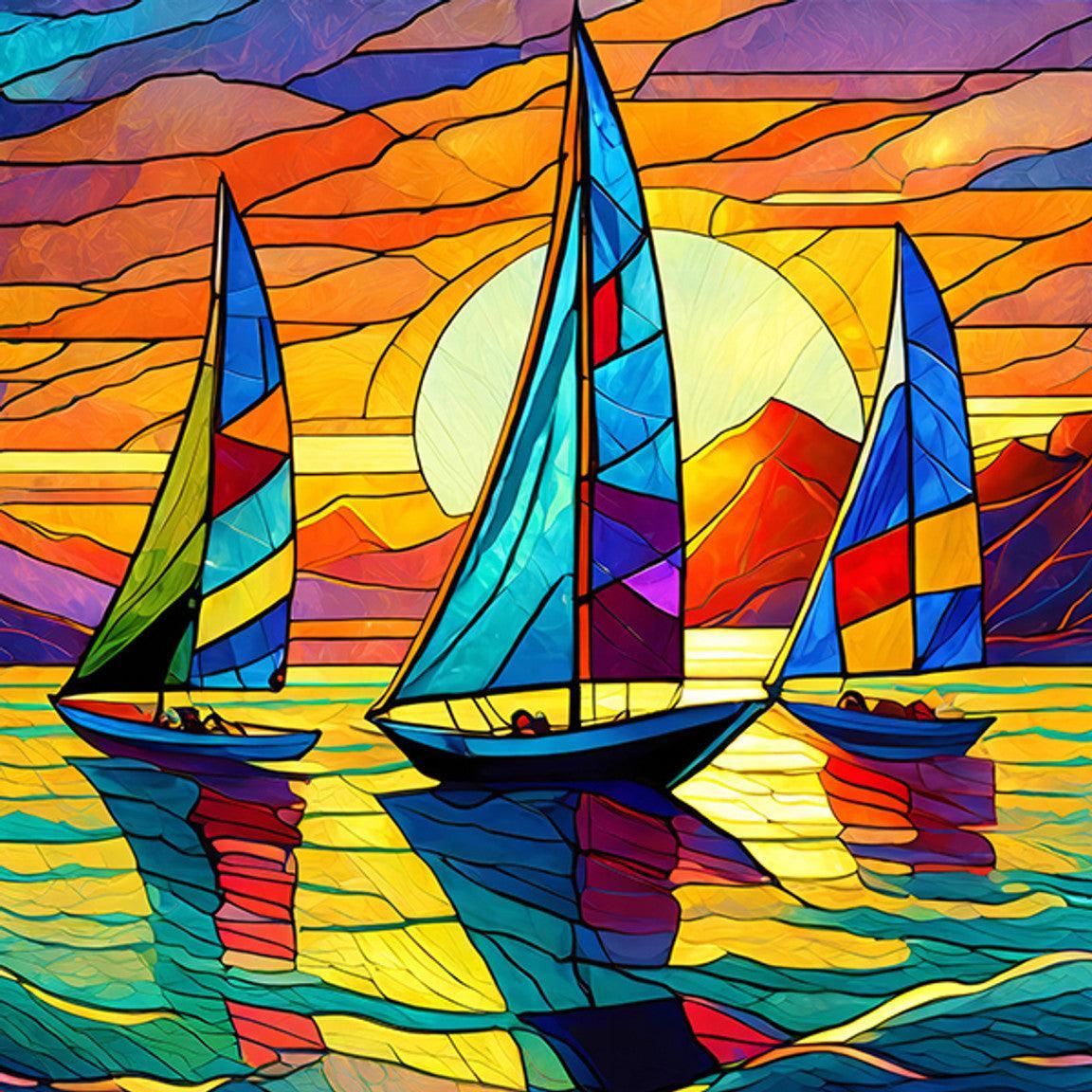 Sunset Sailing 500 Piece Jigsaw Puzzle Springbok