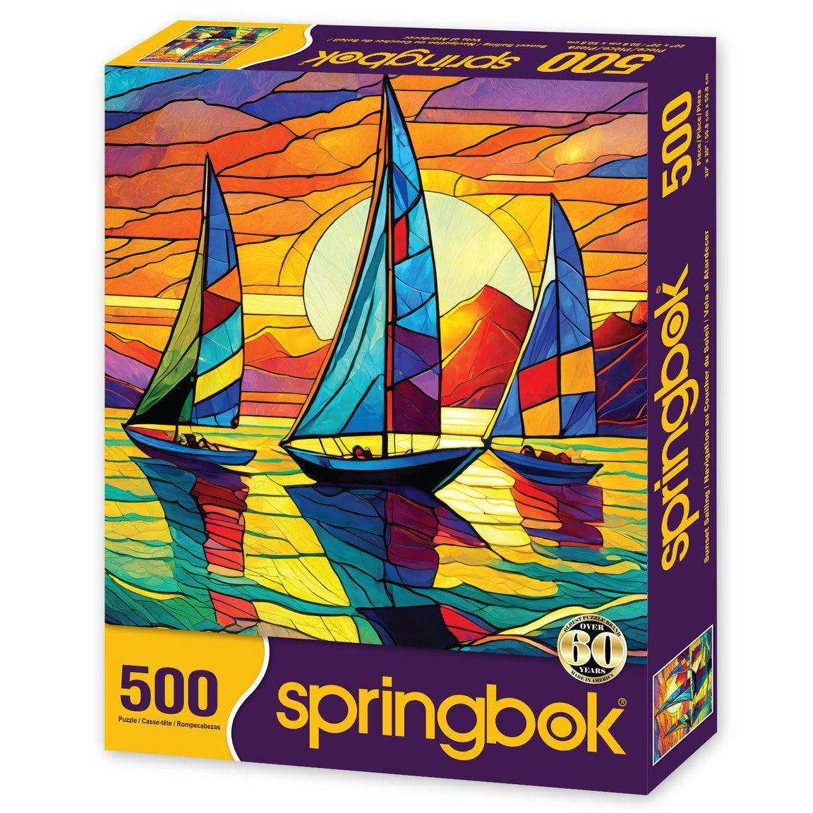 Sunset Sailing 500 Piece Jigsaw Puzzle Springbok