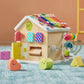 Tiny Land® Cottage Activity Cube - Rainbow - Chickadees Wooden Toys