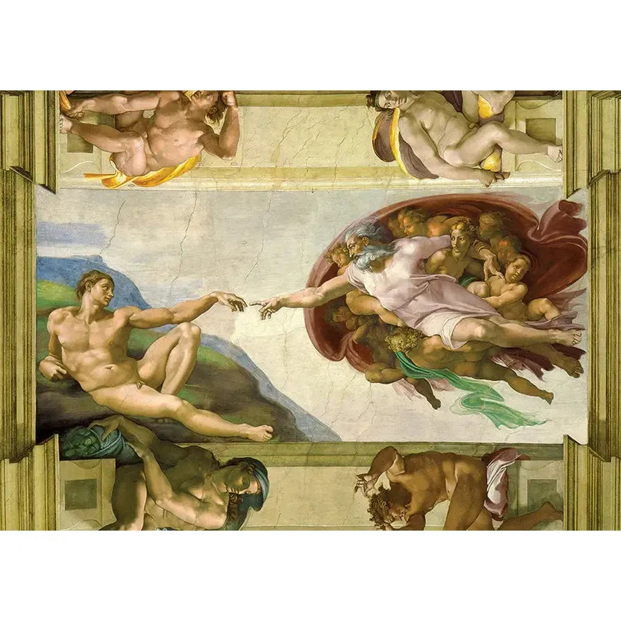 The Creation of Adam by Michelangelo 1000 Piece Jigsaw Puzzle Enjoy
