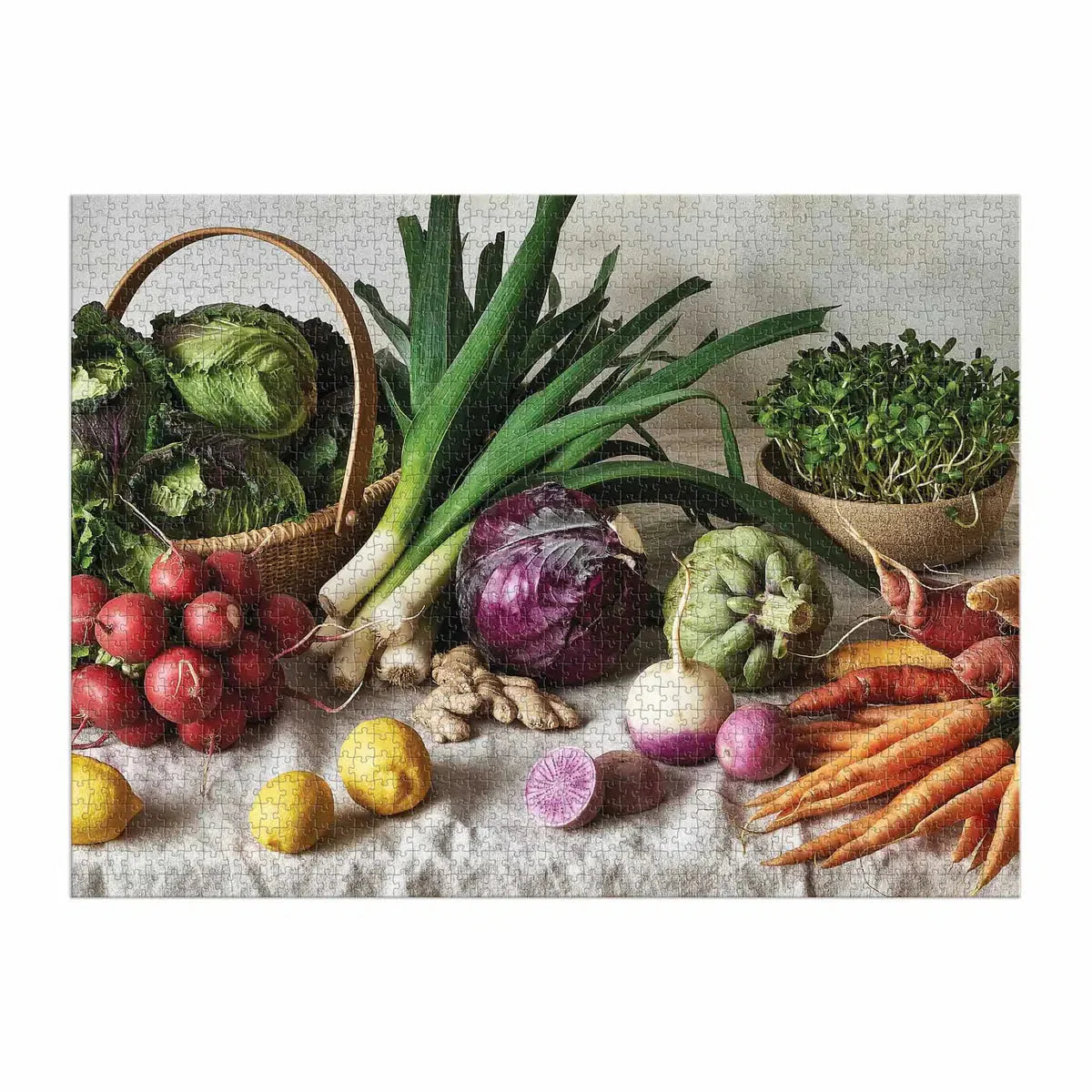 The Greenmarket Table 1500 Piece Jigsaw Puzzle Galison