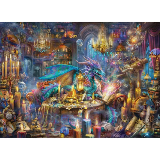 The Library Keeper 350 Piece Family Jigsaw Puzzle Cobble Hill - Chickadees Wooden Toys