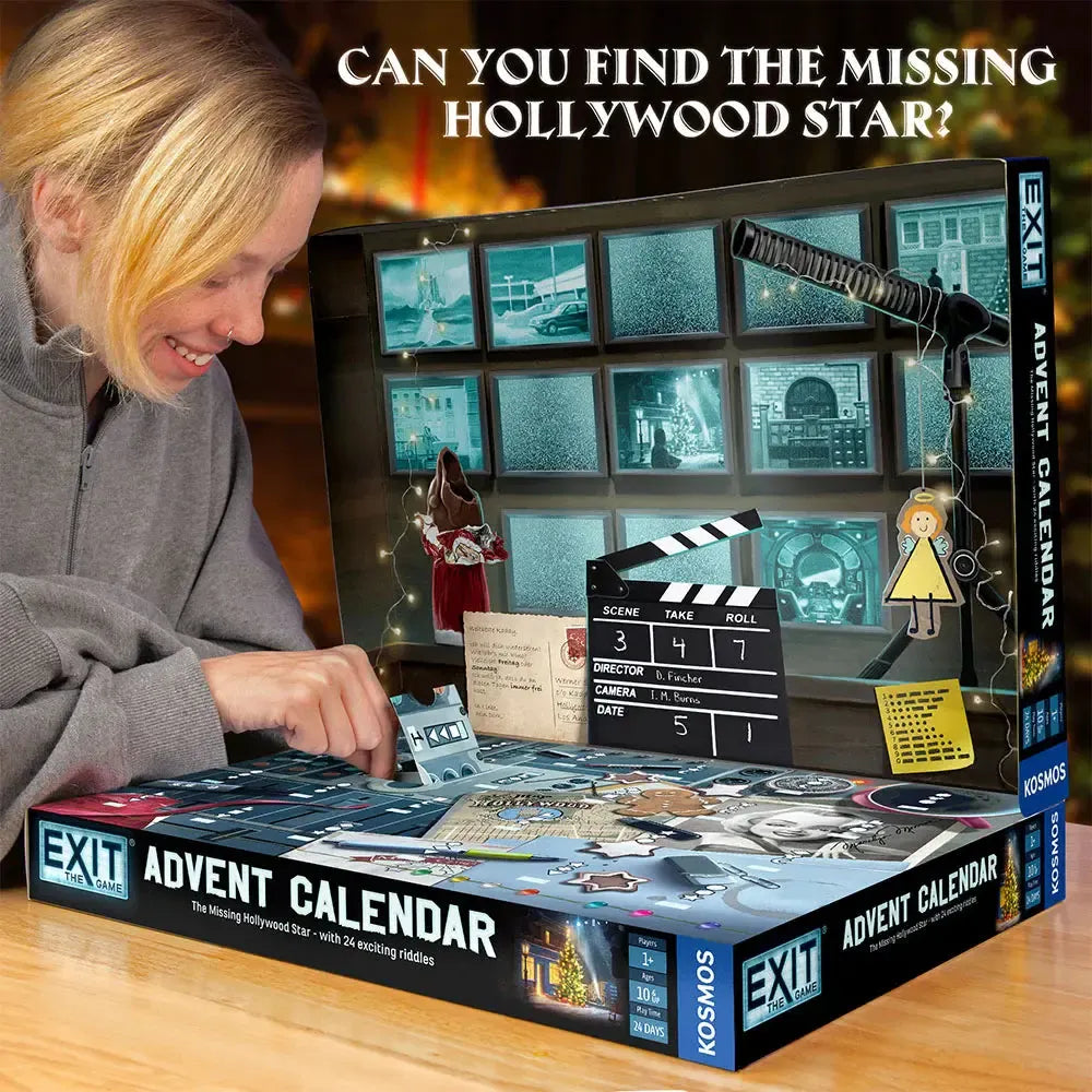 The Missing Hollywood Star Advent Calendar - Exit the Escape Room Game - Kosmos