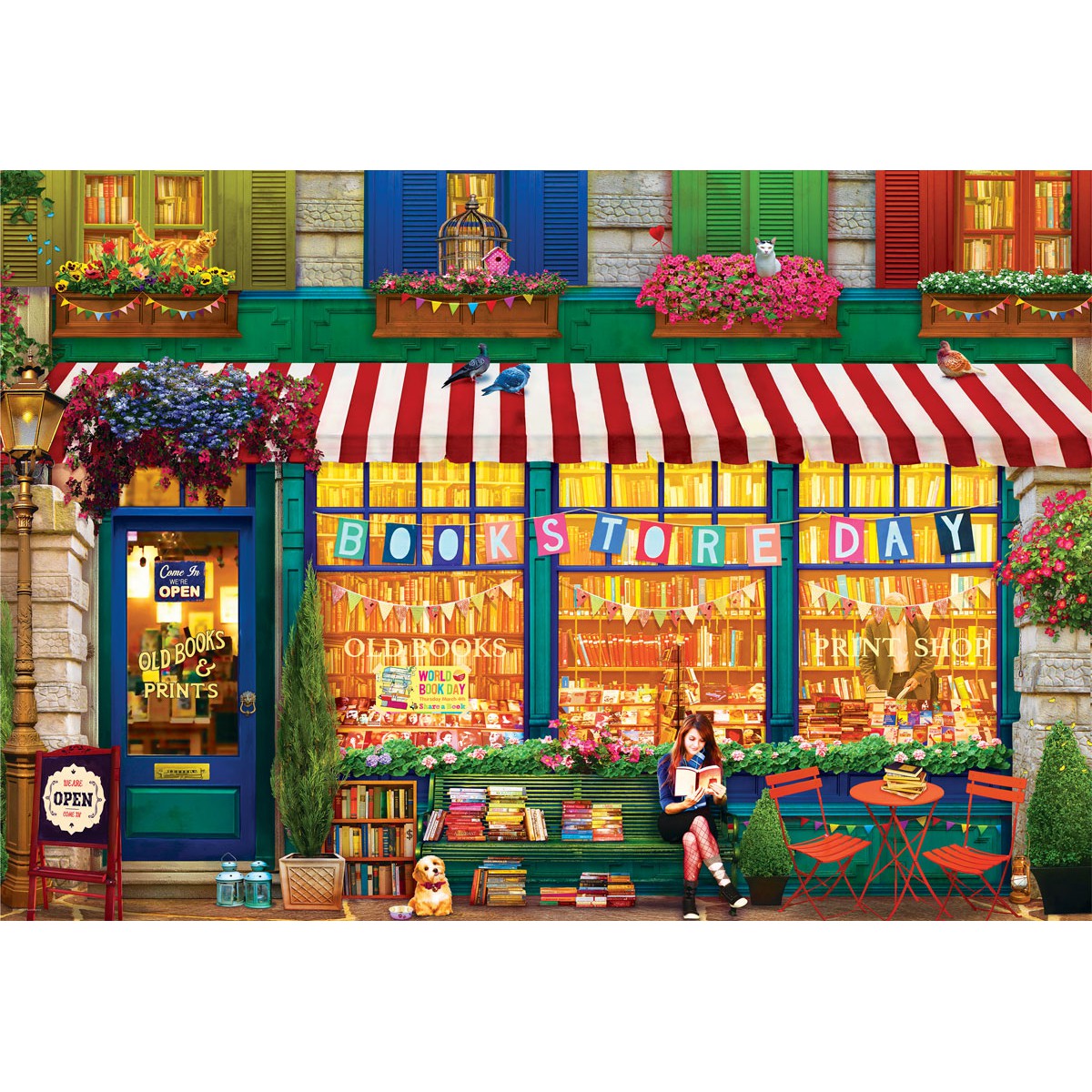 The Old Bookstore 2000 Piece Jigsaw Puzzle Eurographics