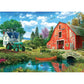 The Red Barn 1000 Piece Jigsaw Puzzle in Tin Eurographics