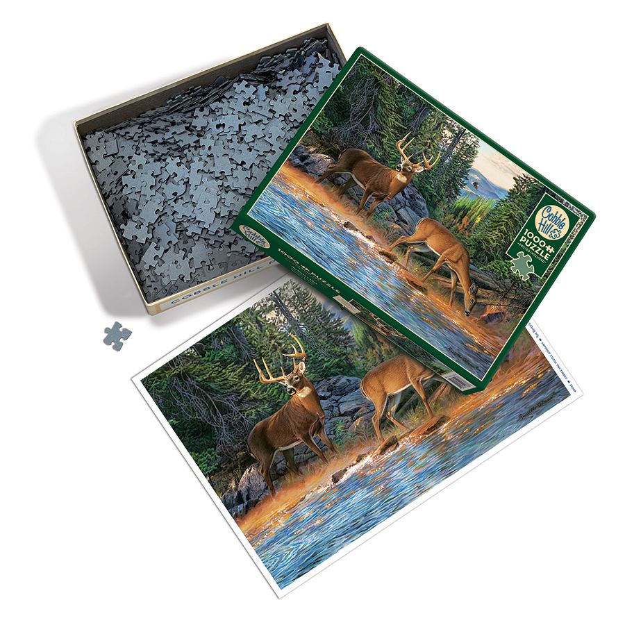 The River's Edge 1000 Piece Jigsaw Puzzle Cobble Hill