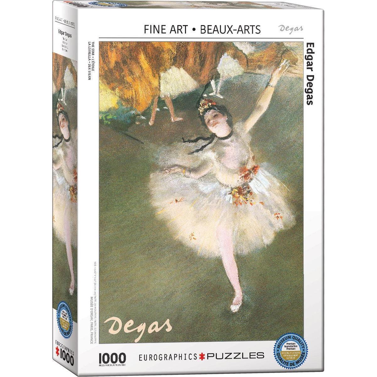 The Star by Edgar Degas 1000 Piece Jigsaw Puzzle Eurographics