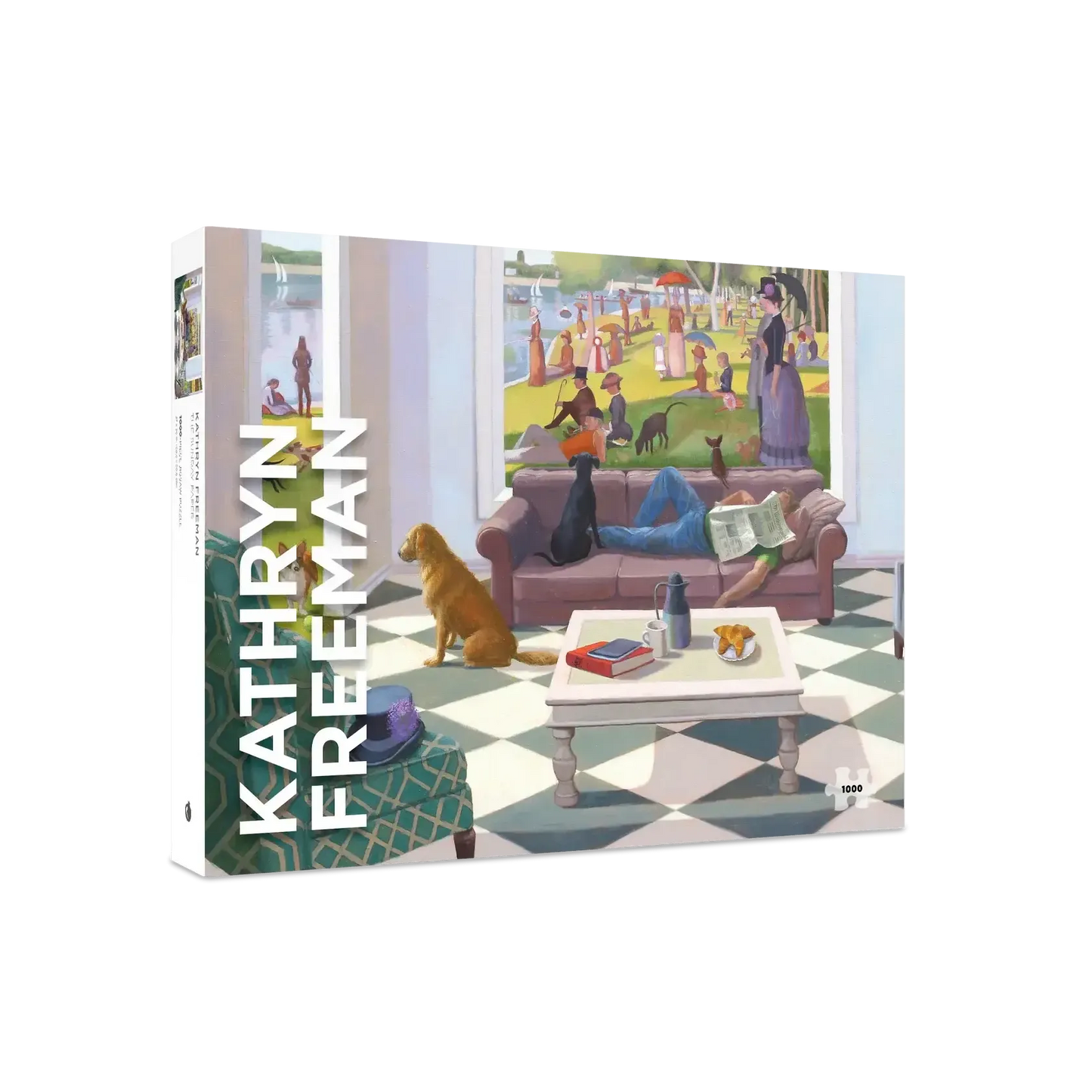 The Sunday Paper 1000 Piece Jigsaw Puzzle Pomegranate