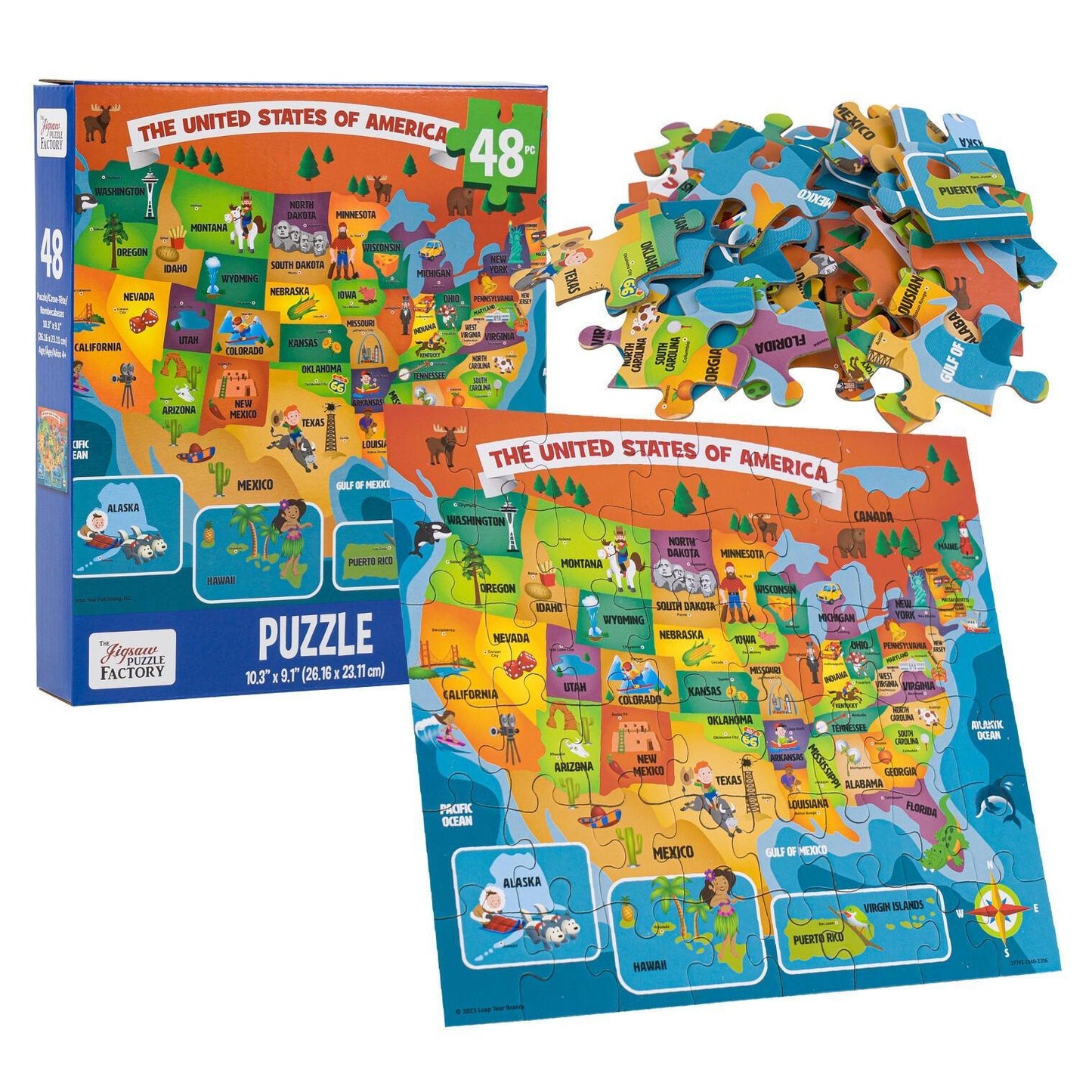 The United States of America 48 Piece Jigsaw Puzzle Leap Year