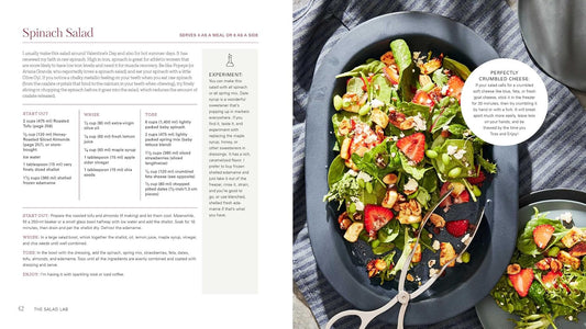 The Salad Lab: Whisk, Toss, Enjoy!: Recipes for Making Fabulous Salads Every Day (A Cookbook) (Spiral Bound) - Chickadees Wooden Toys