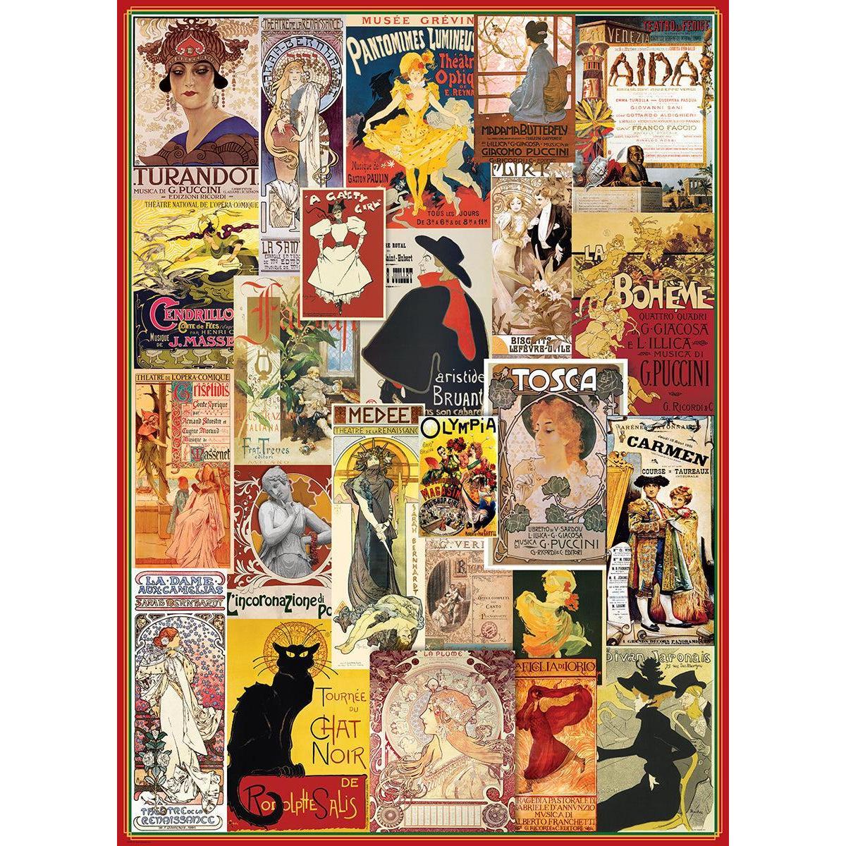 Theater & Opera Vintage Posters 1000 Piece Jigsaw Puzzle Eurographics