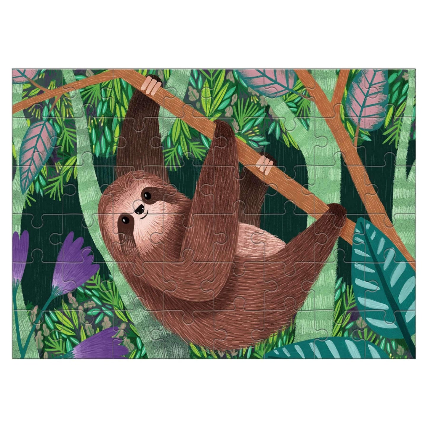Three-Toed Sloth 48 Piece Mini Jigsaw Puzzle Mudpuppy