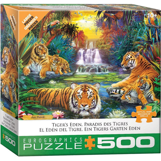 Tiger's Eden 500 Piece Jigsaw Puzzle Eurographics