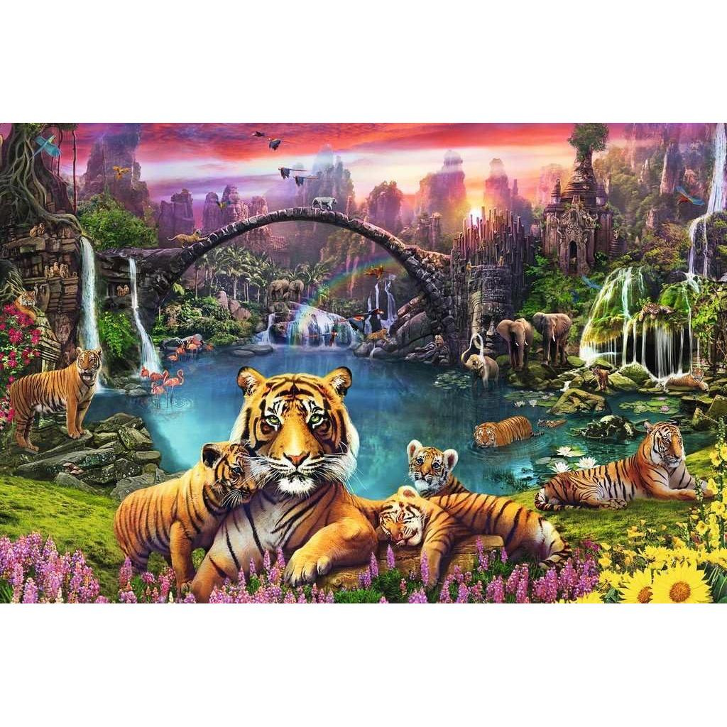 Tigers in Paradise 3000 Piece Jigsaw Puzzle Ravensburger