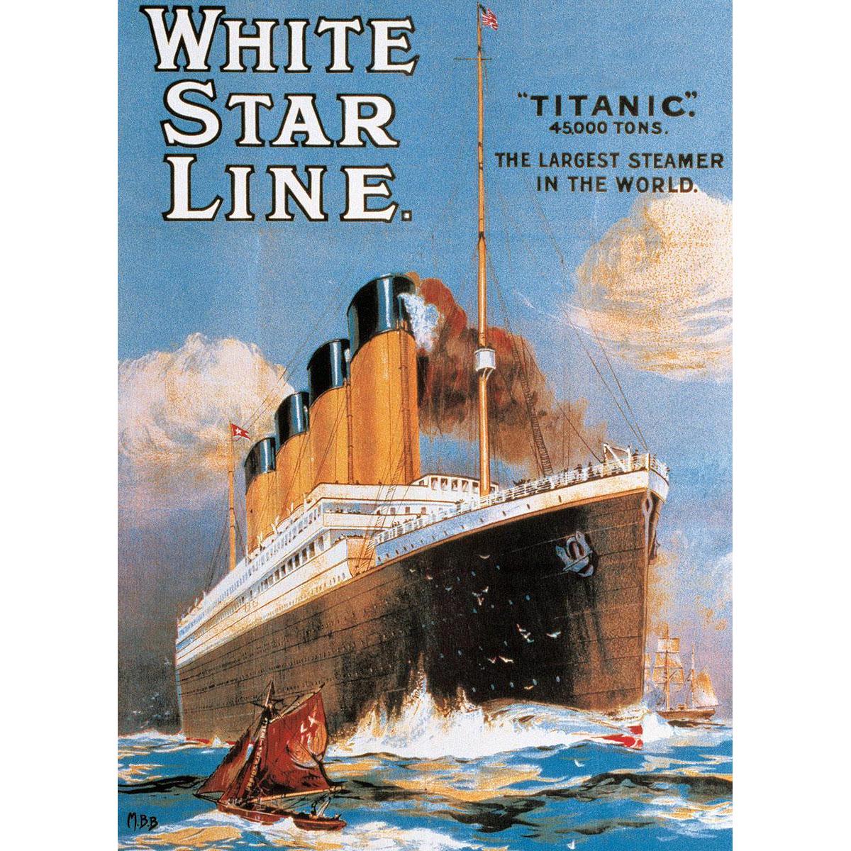 Titanic White Star Line 1000 Piece Jigsaw Puzzle Eurographics