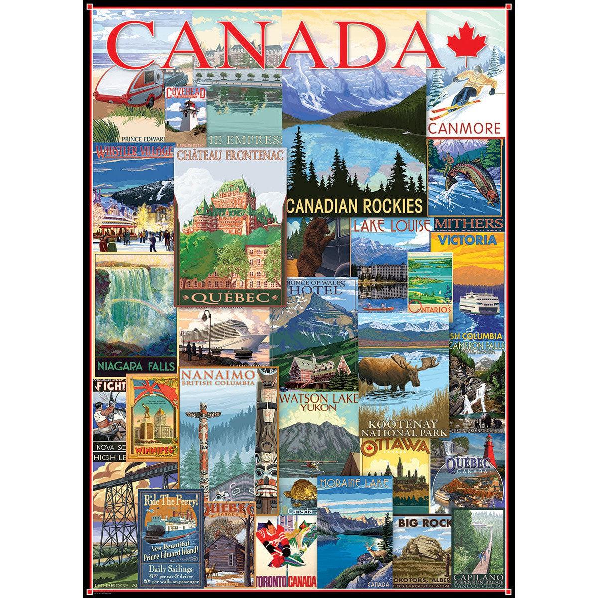 Travel Canada Vintage Posters 1000 Piece Jigsaw Puzzle Eurographics