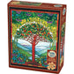 Tree of Life Stained Glass 275 Large Piece Jigsaw Puzzle Cobble Hill