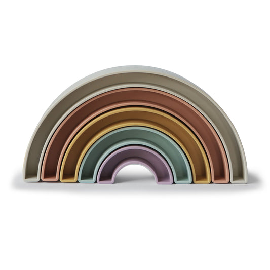 Rainbow Stacker Toy - Chickadees Wooden Toys