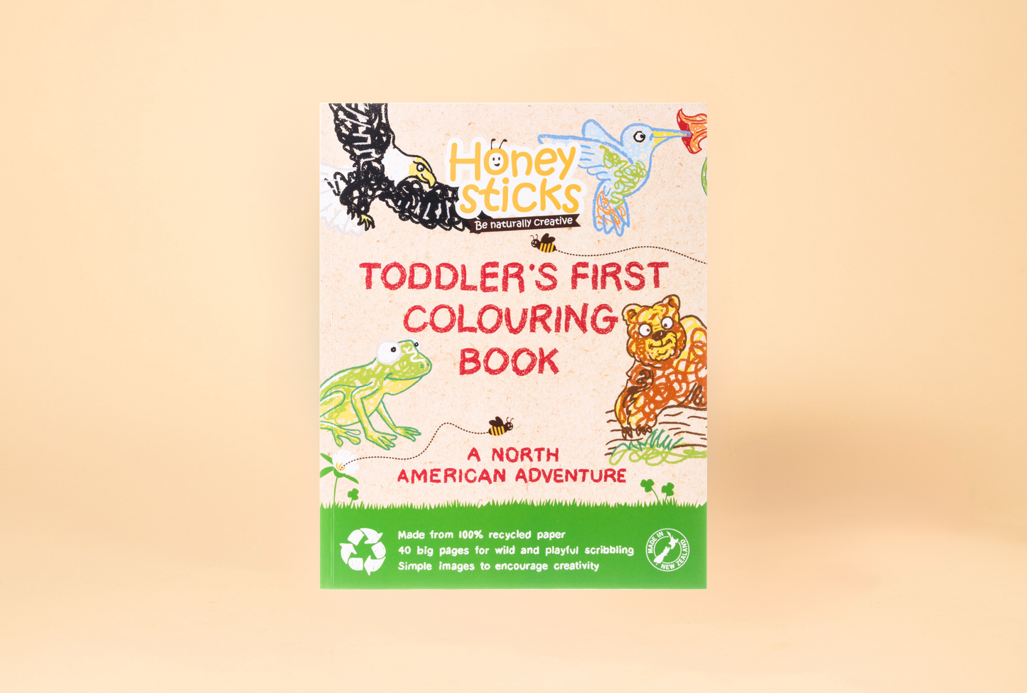 Toddlers First Coloring Book - A North American Adventure