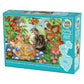 Under the Cherry Tree 350 Piece Family Jigsaw Puzzle Cobble Hill - Chickadees Wooden Toys