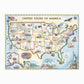 United States 1000 Piece Jigsaw Puzzle Xplorer Maps