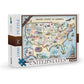 United States 1000 Piece Jigsaw Puzzle Xplorer Maps