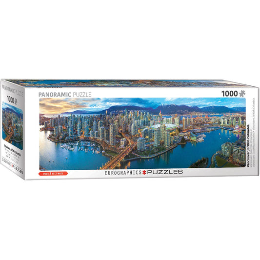 Vancouver, British Columbia 1000 Piece Panoramic Jigsaw Puzzle Eurographics