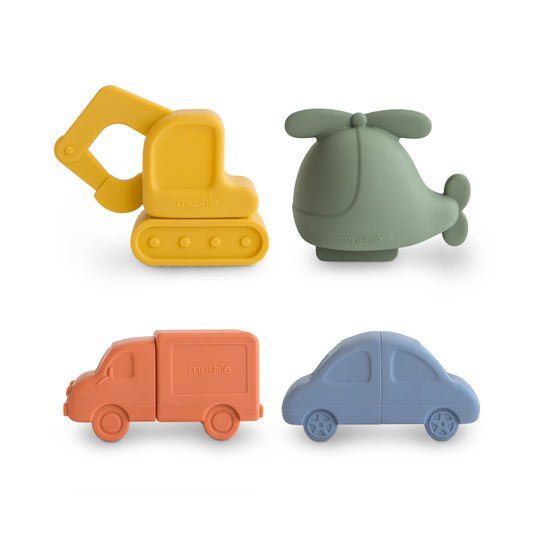 Vehicles Mold Free Bath Play Set - Chickadees Wooden Toys