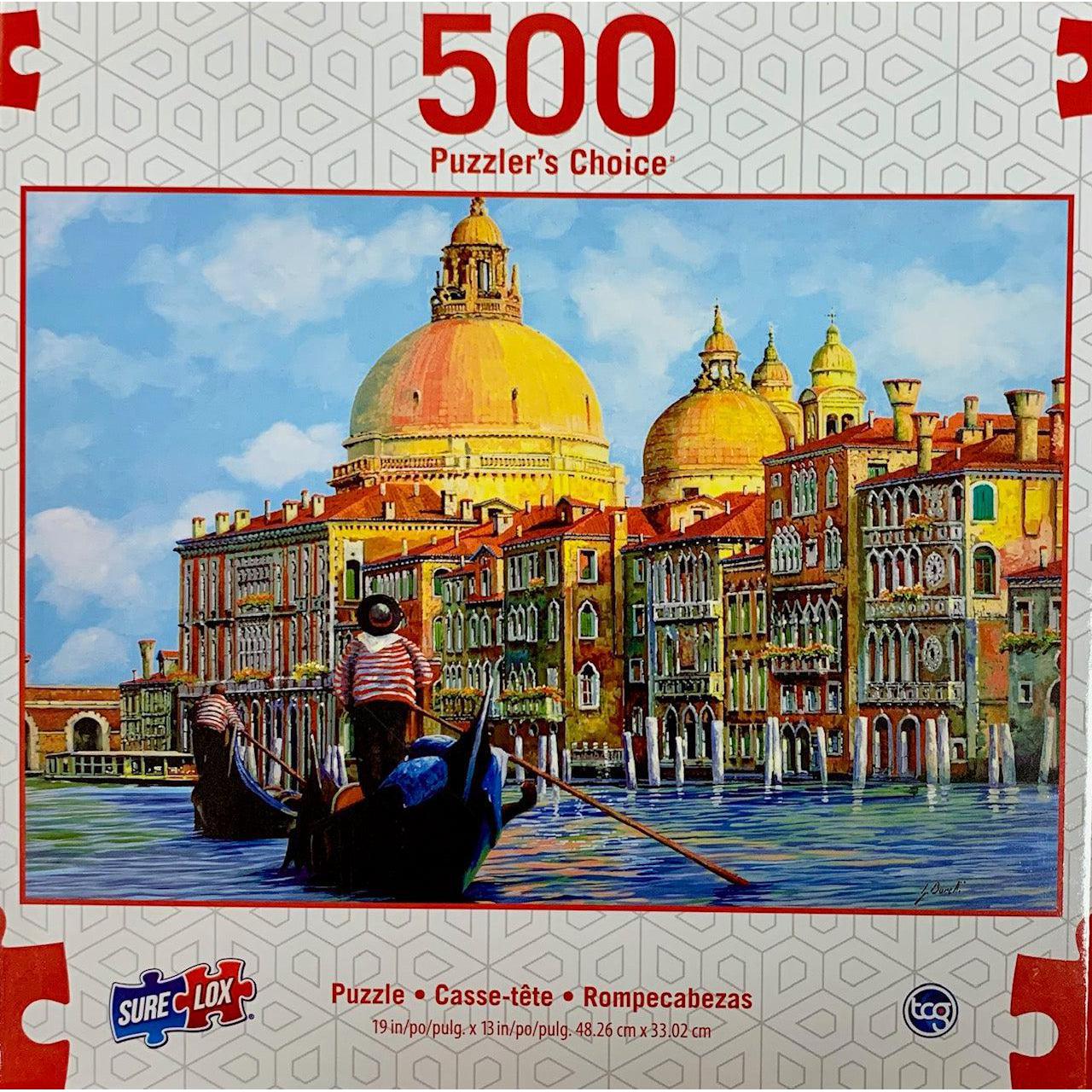 Venice Canal Puzzler's Choice 500 Piece Jigsaw Puzzle Sure Lox