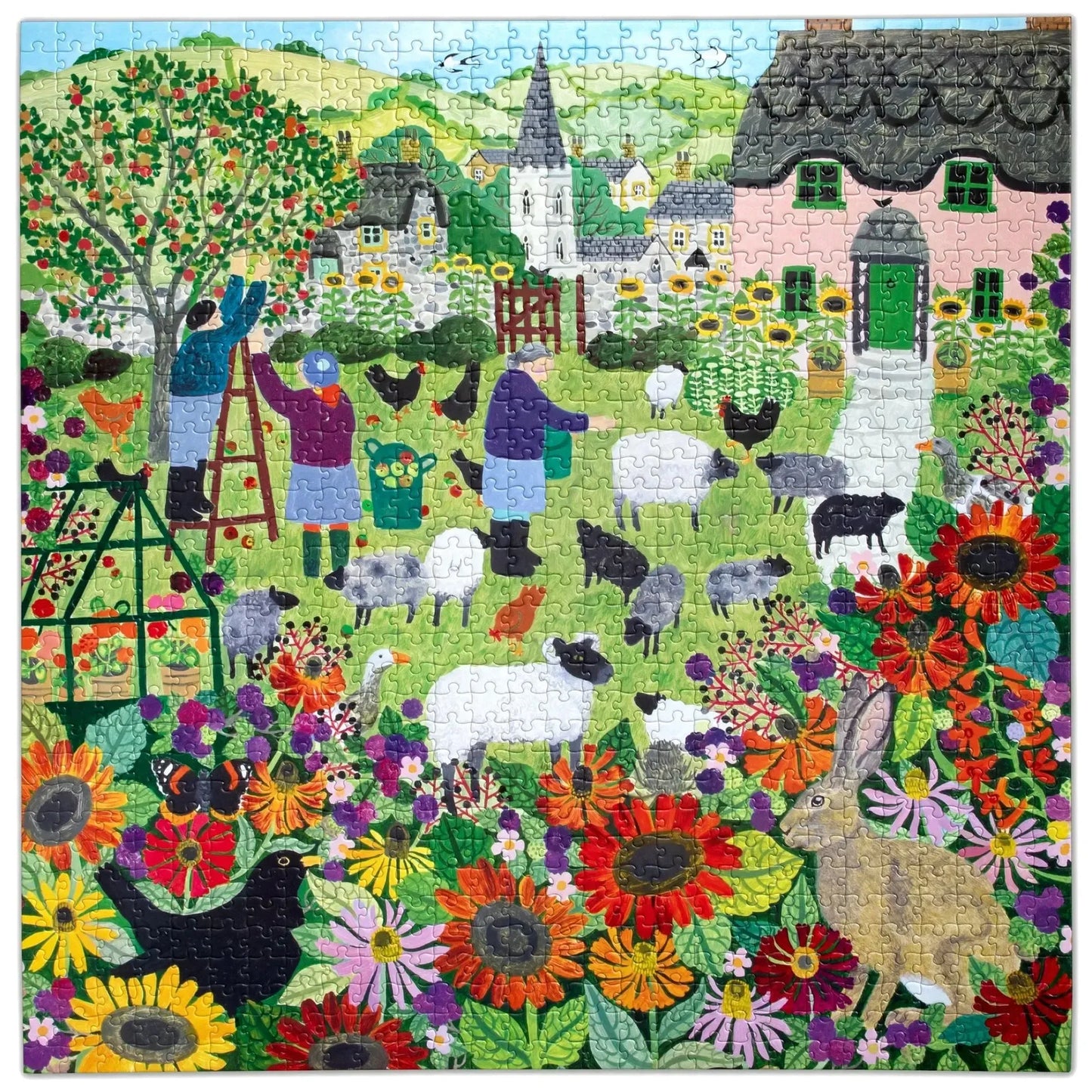 Village Orchard 1000 Piece Jigsaw Puzzle eeBoo