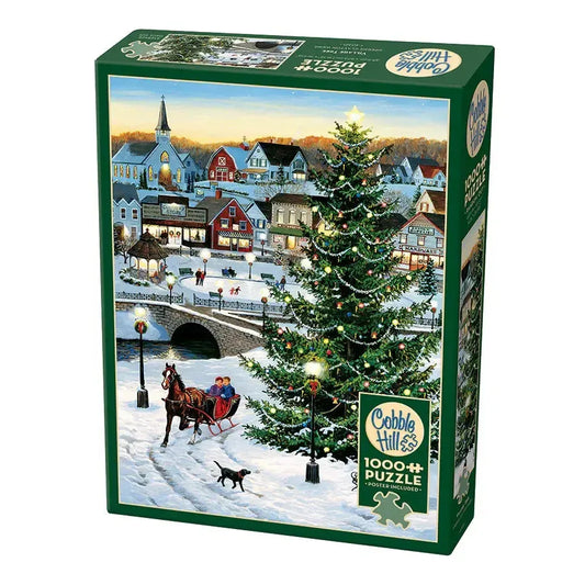Village Tree 1000 Piece Jigsaw Puzzle Cobble Hill