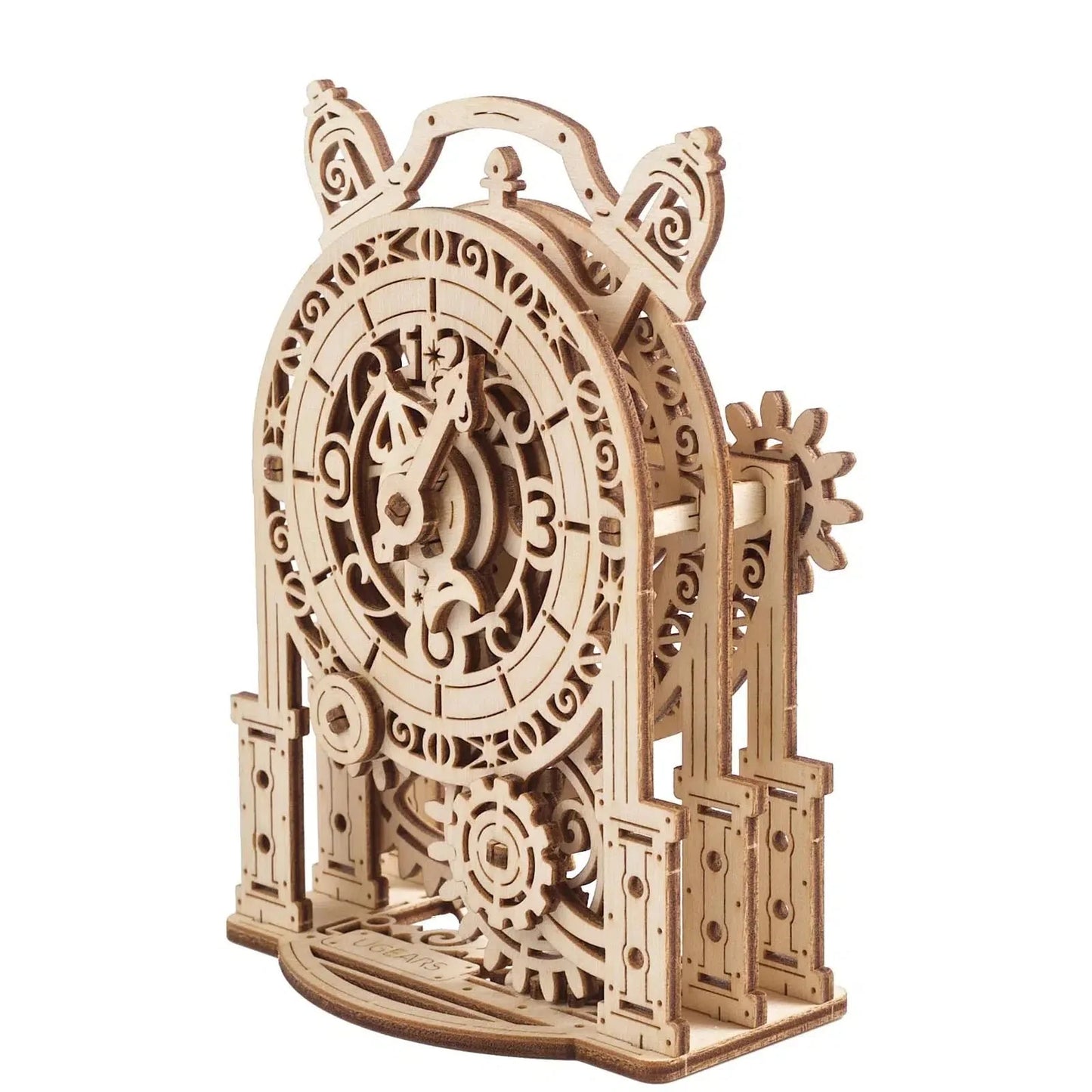 Vintage Alarm Clock 3D Wood Model Kit UGEARS