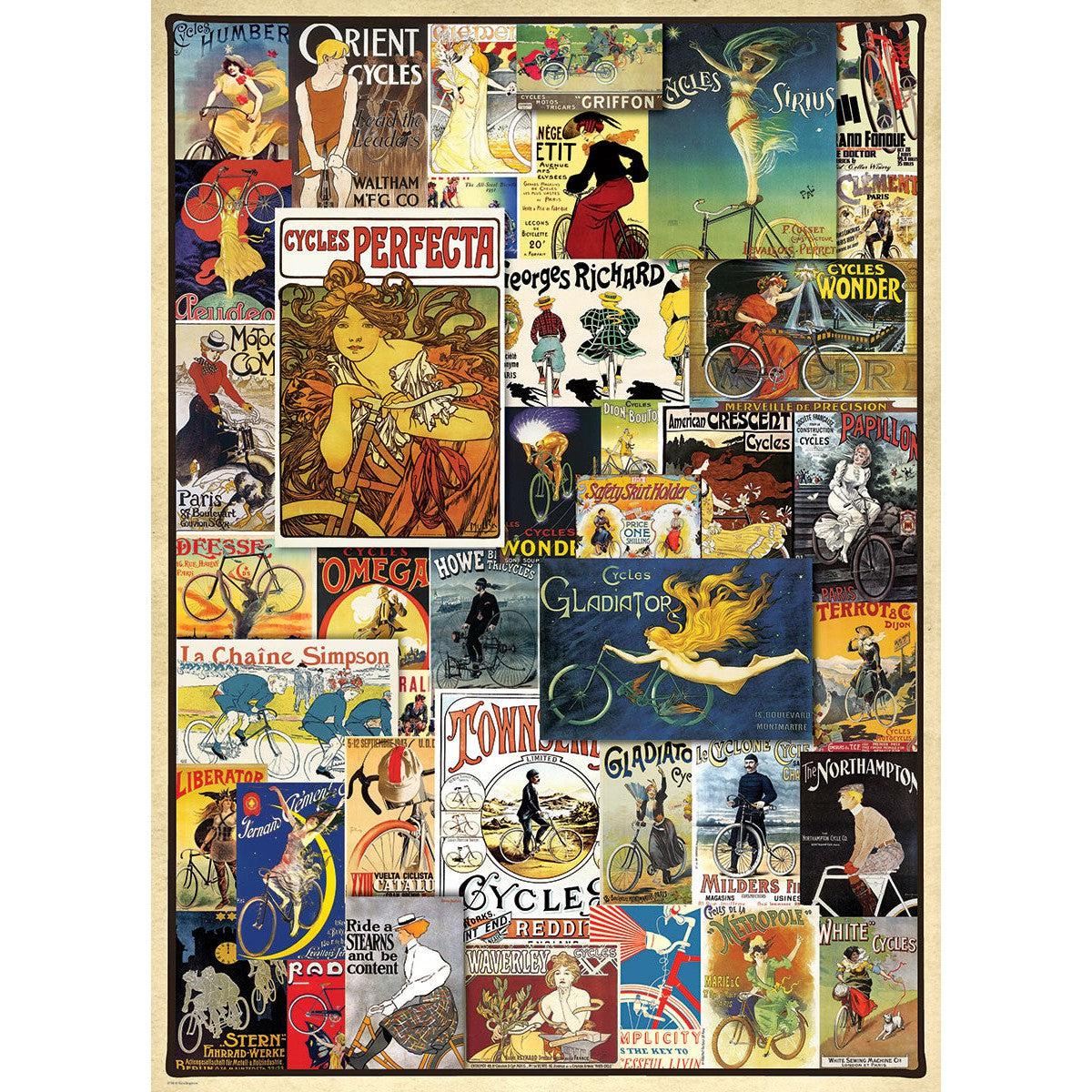 Vintage Bicycle Posters 1000 Piece Jigsaw Puzzle Eurographics