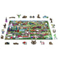 Vintage Cars 505 Piece Wood Jigsaw Puzzle Wooden City