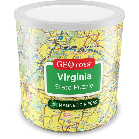 Virginia State 70 Piece Magnetic Jigsaw Puzzle Geotoys