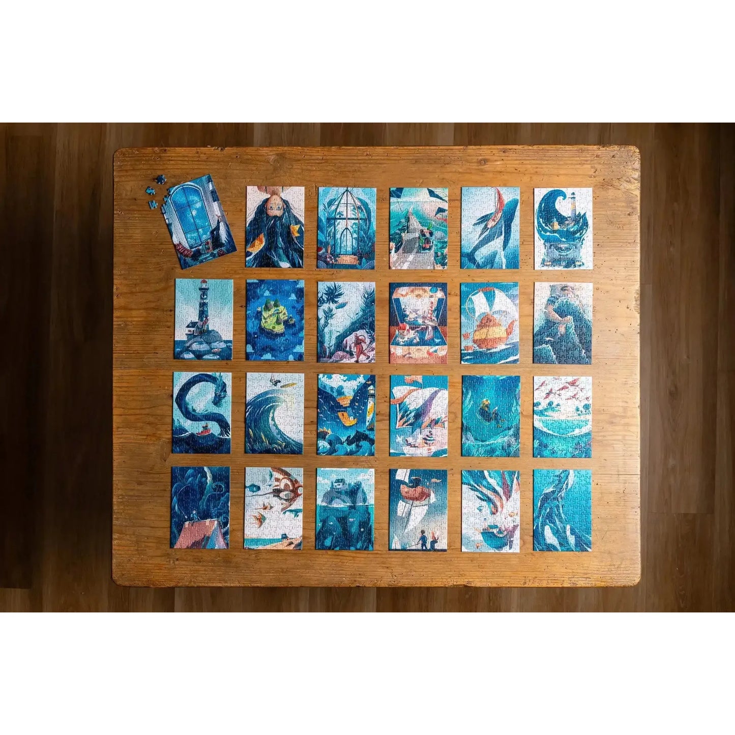 Voyage & Wonders Set of 24 99 Piece Mini Jigsaw Puzzles Trevell