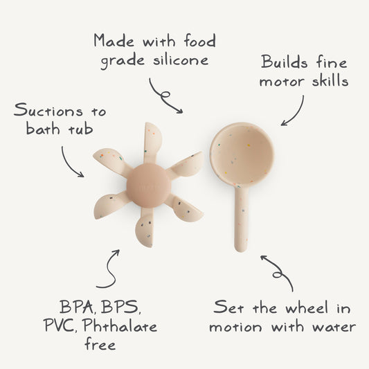 Water Wheel Bath Toy - Chickadees Wooden Toys